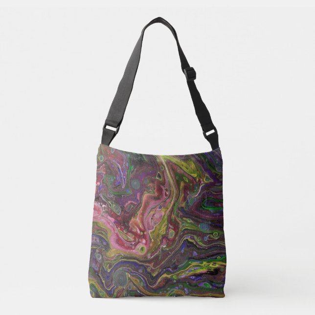 Självklart Crazy Coola Paisley Abstrakt Tote Bag Axelväska (Framsida)
