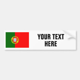 Självklart klistermärke med Portugals flagga