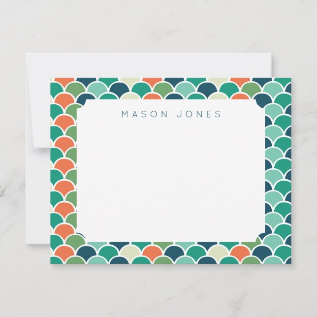 Självklart personliggjorda barnböcker med fjäll på anteckningskort (Framsida)