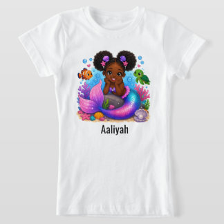 Självklart snygg T-shirt med sjöjungfru för barn