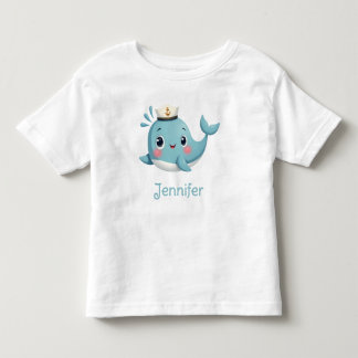 Självklart söta blå val skola barn anpassad t shirt