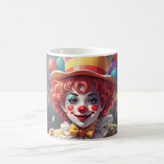 Självlysande anpassad monogram clown-mugg kaffemugg (Center)