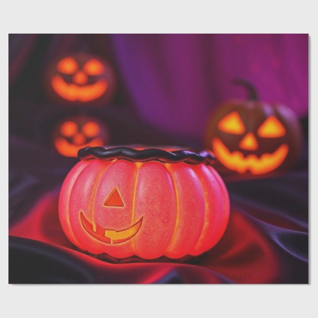 Självlysande Halloween-röta | Begränsat Erbjudande Presentpapper (Platt)