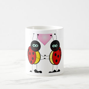 Självlysande Nyckelpiga Keramikmugg Kaffemugg