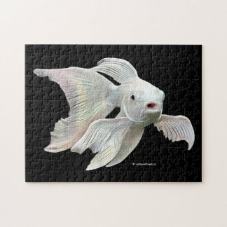 Självlysande Platinum Fjäril Koi Karp Pussel
