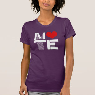 SJÄLVMATCHANDE HJÄRTA HÖGER - VIT -.png Tee