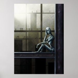 självmedveten poster