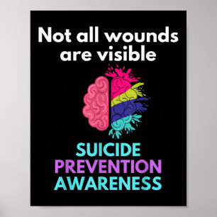 Självmord Ge smärtan mot någon annan. Suicide Poster