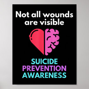 Självmord Ge smärtan mot någon annan. Suicide Poster