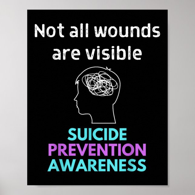 Självmord Ge smärtan mot någon annan. Suicide Poster (Framsidan)