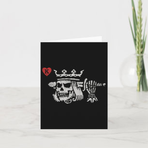 Självmord Kung i Hearts Skull vid Krona Poker Kort