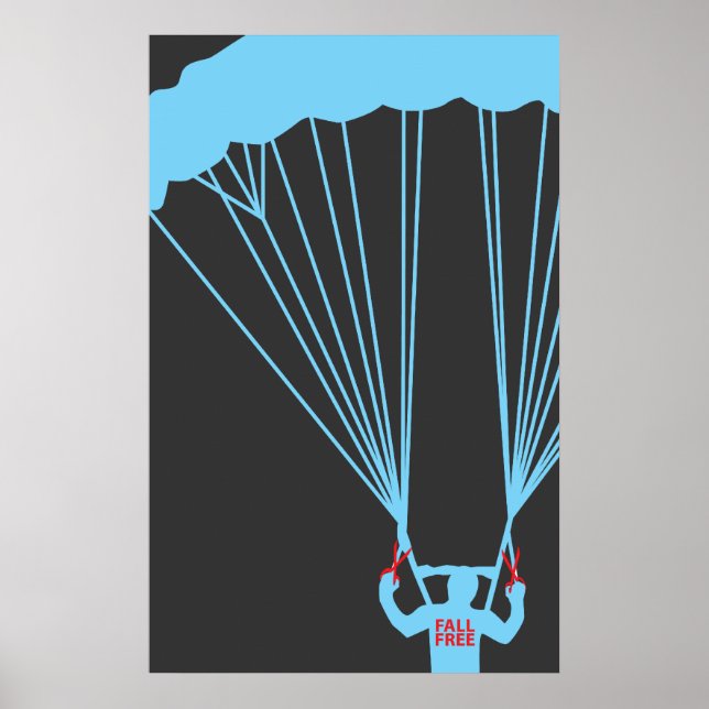 Självmord skydive poster (Framsidan)