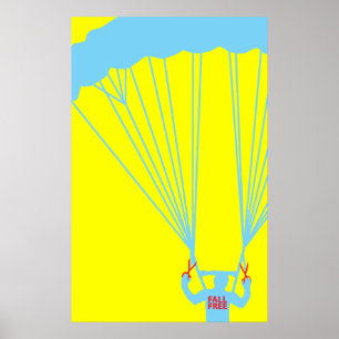 Självmord skydive poster