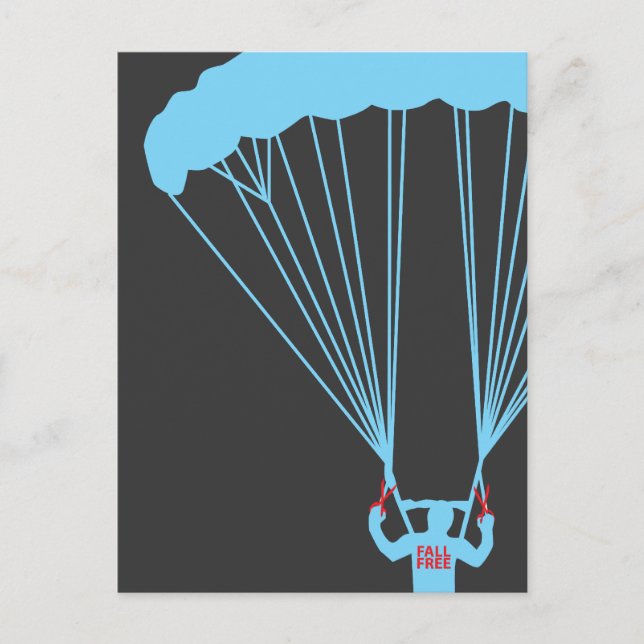 Självmord skydive vykort (Framsida)