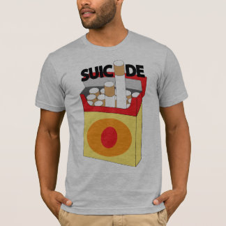 "Självmord" som Anti-Röker skjortan T Shirt
