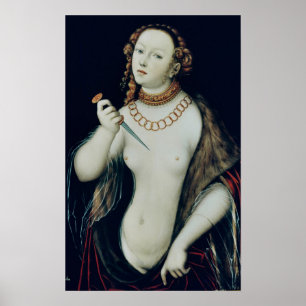 Självmordet av Lucretia, 1538 Poster