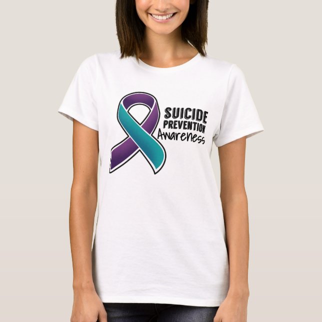 Självmordförhindrandemedvetenhet T-shirt (Framsida)