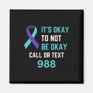 Självmordsförebyggande 988 Hotline Tröja 988 Själv Magnet