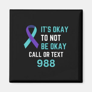 Självmordsförebyggande 988 Hotline Tröja 988 Själv Magnet