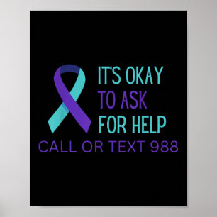 Självmordsförebyggande 988 Hotline Tröja 988 Själv Poster