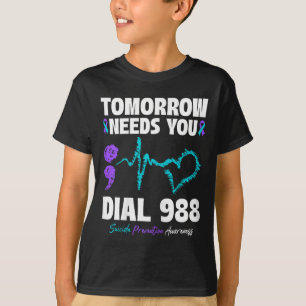 Självmordsförebyggande 988 I morgon behöver du Men T Shirt