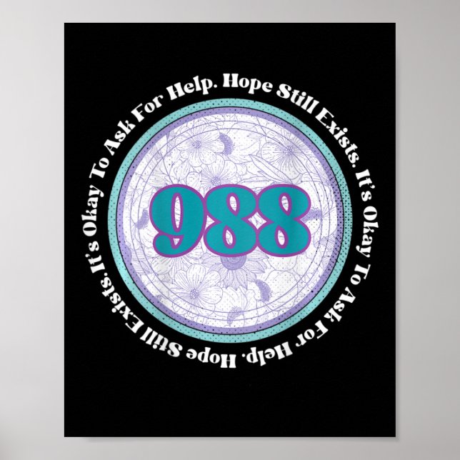 Självmordsförebyggande åtgärder Det är okej att be Poster (Framsidan)