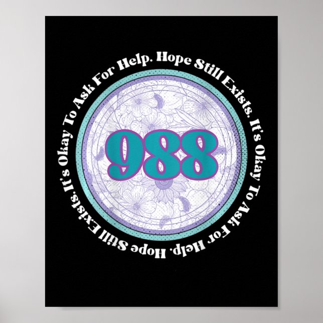 Självmordsförebyggande åtgärder Det är okej att be Poster (Framsidan)