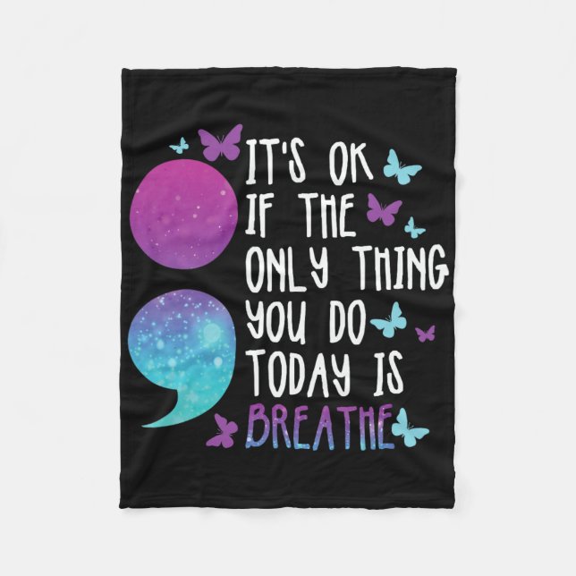 Självmordsförebyggande behandling mot depression 1 fleecefilt (Framsidan)