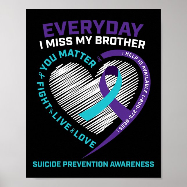 Självmordsförebyggande broder S Manar Kvinnor Själ Poster (Framsidan)