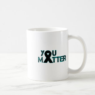 Självmordsförebyggande depressionsmedvetenhet kaffemugg