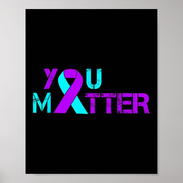 Självmordsförebyggande depressionsmedvetenhet poster (Framsidan)