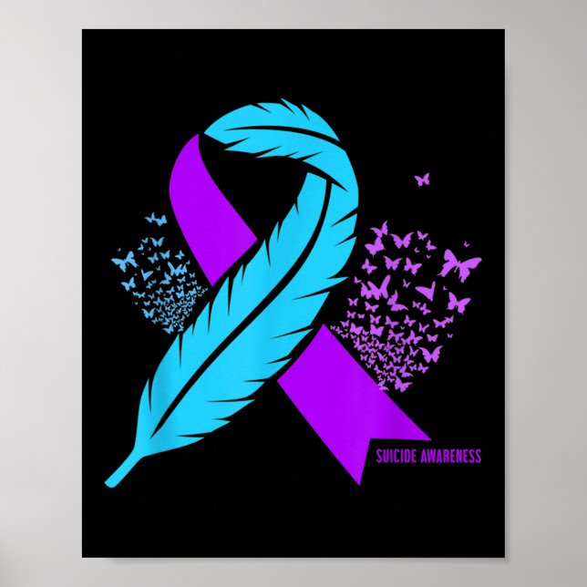 Självmordsförebyggande för medvetenhet om självmor poster (Framsidan)