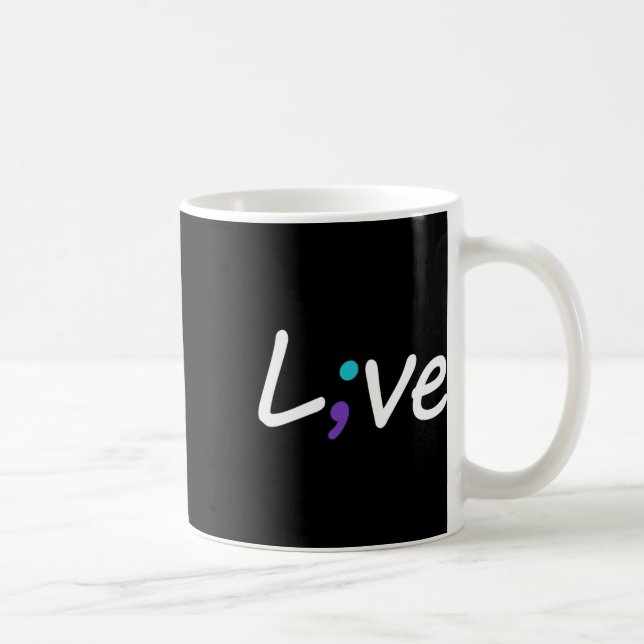 Självmordsförebyggande medvetande Levande Kärlek S Kaffemugg (Höger)