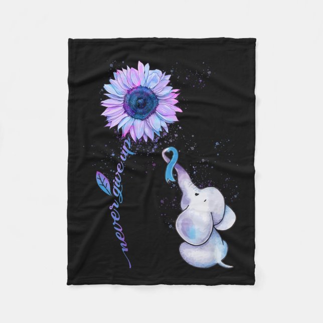 Självmordsförebyggande medvetandegörande av kalk o fleecefilt (Framsidan)