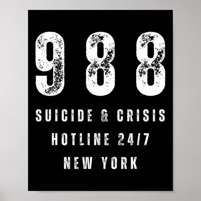 Självmordsförebyggande medvetandegörande Depressio Poster (Framsidan)
