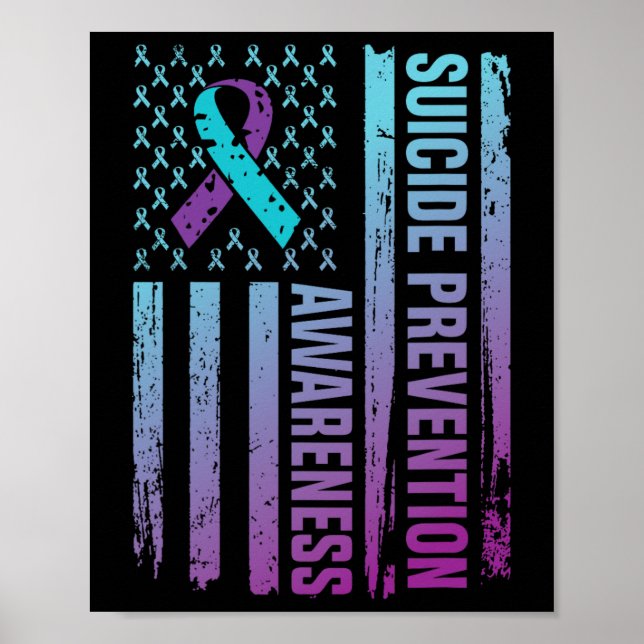 Självmordsförebyggande medvetandegörande Förebygga Poster (Framsidan)