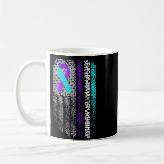 Självmordsförebyggande medvetanderibbon Amerikansk Kaffemugg