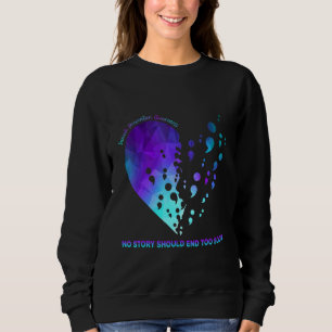 Självmordsförebyggande Medvetenhet Hjärtan Turkos T Shirt