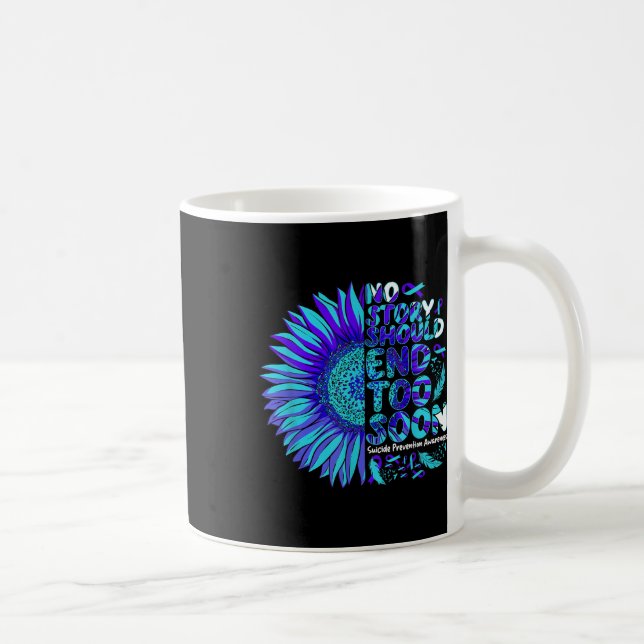 Självmordsförebyggande medvetenhet Ingen berättels Kaffemugg (Höger)
