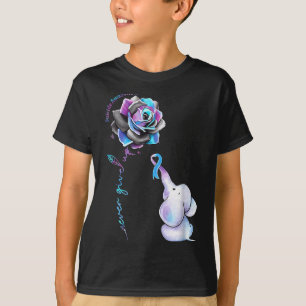 Självmordsförebyggande medvetenhetsmånadens blomma t shirt