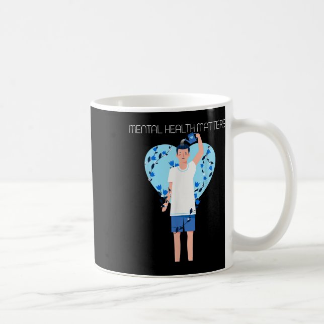 Självmordsförebyggande - Psykisk Hälsa Medvetenhet Kaffemugg (Höger)