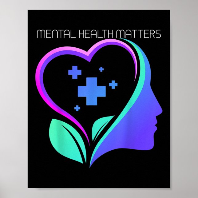 Självmordsförebyggande - Psykisk Hälsa Medvetenhet Poster (Framsidan)