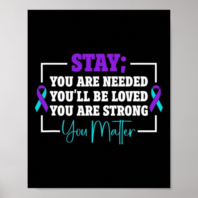 Självmordsförebyggande självmordsmedvetande 1 poster (Framsidan)