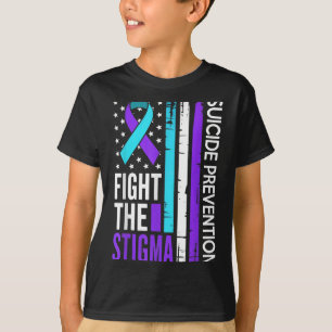 Självmordsförebyggande stödja bekämpa stigmatiseri t shirt
