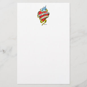 Självmordsförebyggande Tato Heart Brevpapper