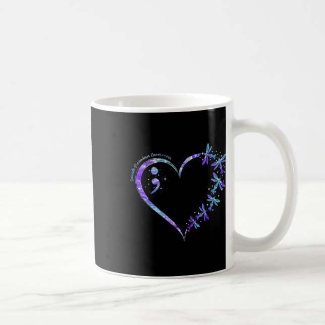 Självmordsförebyggande vecka hjärta semikolon  kaffemugg (Höger)