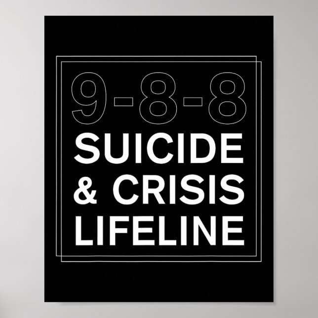 Självmordskris - Lifeline 988 1 Poster (Framsidan)