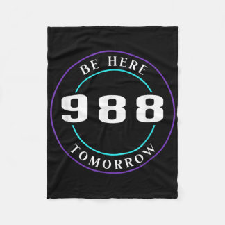 Självmordsmedvetande 988 - Förebyggande av självmo Fleecefilt