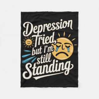 Självmordsmedvetande Depression Oro Psykisk hälsa Fleecefilt