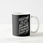 Självmordsmedvetande Depression Oro Psykisk hälsa Kaffemugg<br><div class="desc">Suicide Awareness Depression Anxiety Mental Health Awareness 17</div>